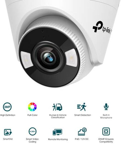 TP-Link VIGI 3MP Full-Color Turret Network Camera