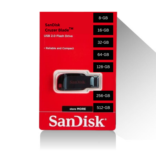 محرك أقراص فلاش USB Cruzer Blade من SanDisk