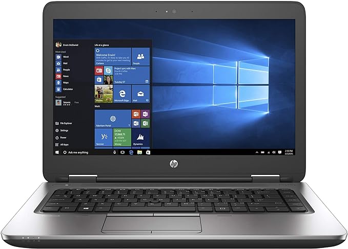 (مجدد) لابتوب HP ProBook 640 G2، معالج Intel Core i5، ذاكرة 8 جيجا بايت DDR4، 256 جيجا بايت M.2 SSD، نظام التشغيل Windows 10 Pro