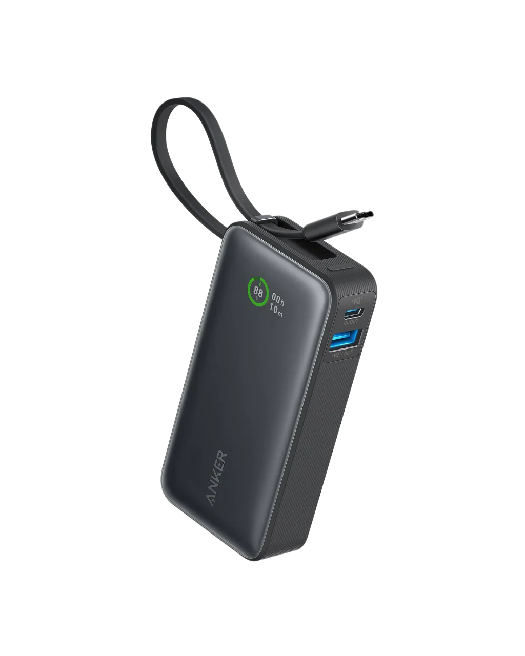 Anker Nano Power Bank (30W, Built-In USB-C Cable)