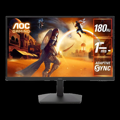 شاشة ألعاب منحنية AOC مقاس 27 بوصة / لوحة VA / دقة 1920 × 1080 FHD / منفذ HDMI ومنفذ DisplayPort مزدوج / معدل تحديث 250 هرتز