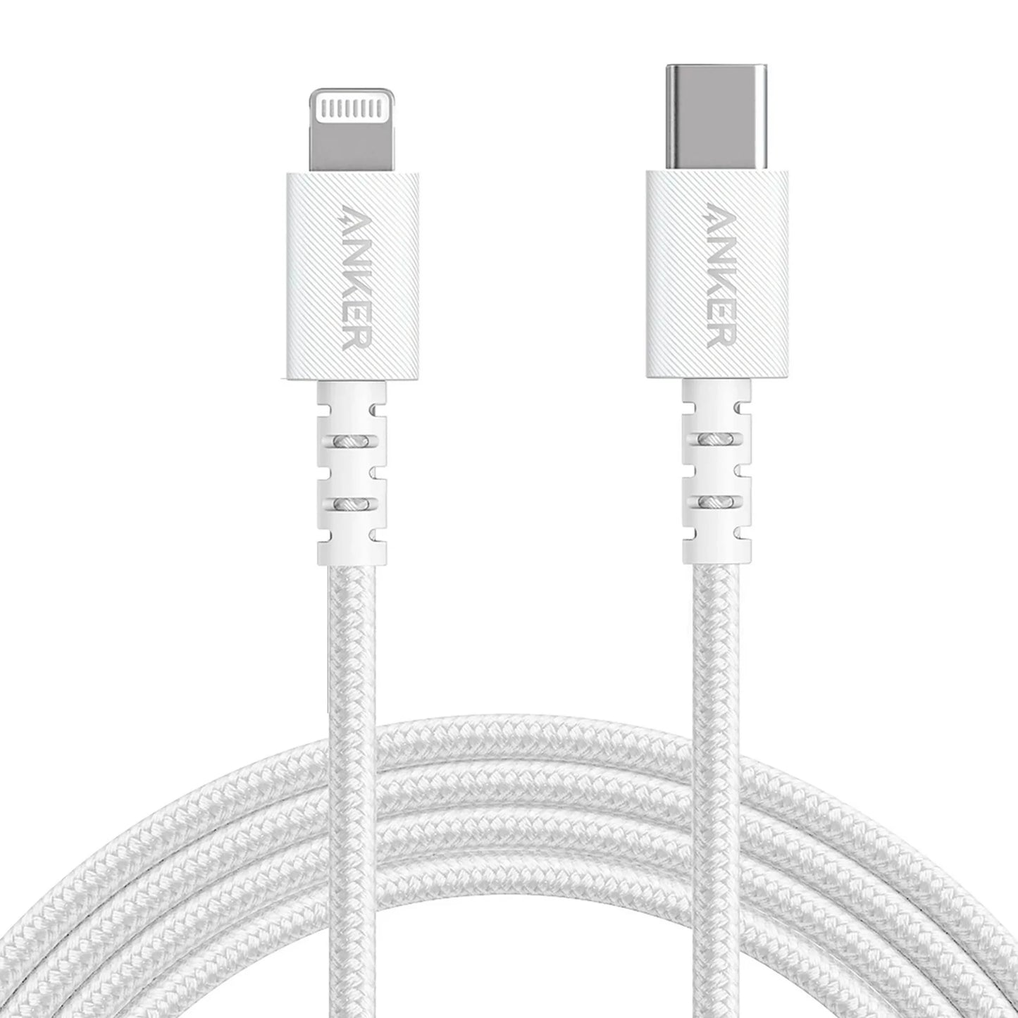 Anker PowerLine Select + USB-C Cable with Lightning Connector 6ft, Apple MFi Certified - White