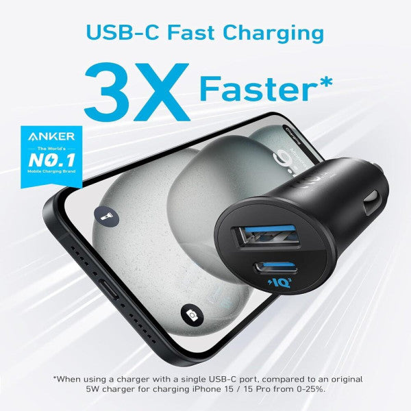 Anker 30W Car Charger with PPS Technology Black A2741H11