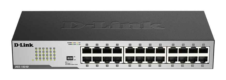 24-Port Gigabit Unmanaged Desktop Switch DGS-1024D