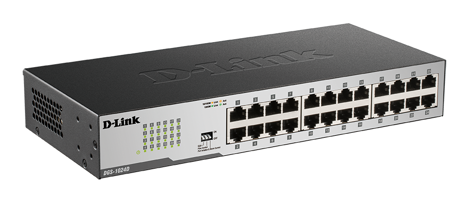 24-Port Gigabit Unmanaged Desktop Switch DGS-1024D