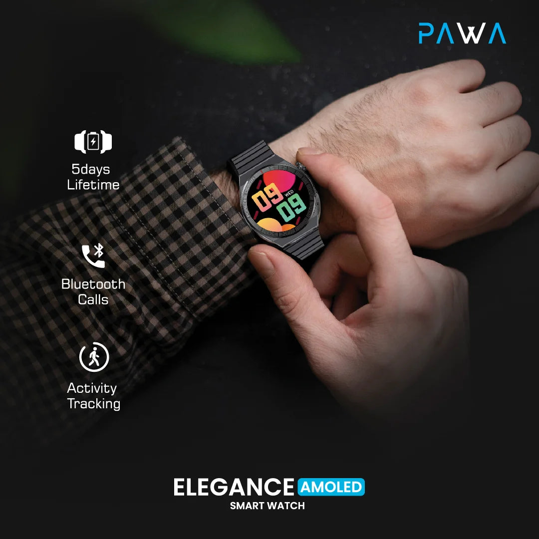 Pawa Elegance Smart Watch PW-SWE143T2-BK - Black