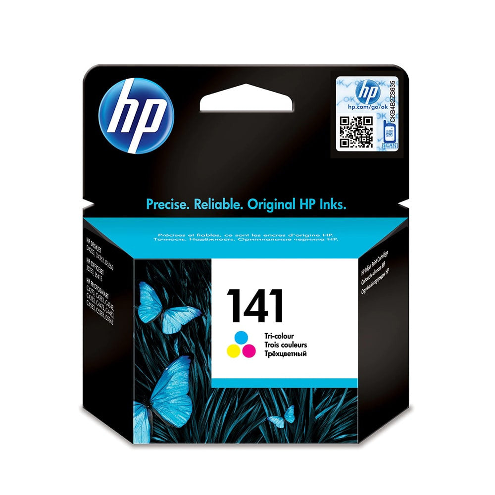 HP 141 Tri-color Original Ink Cartridge, CB337HE