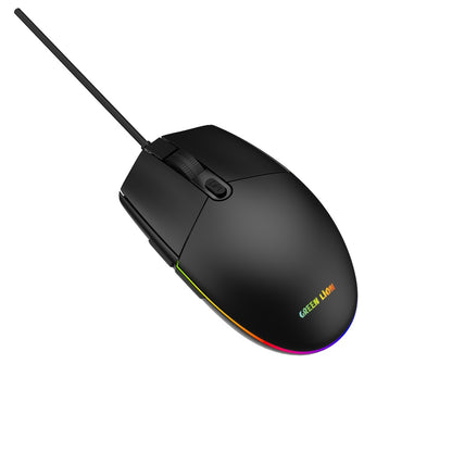 Green Lion Wired Gaming Mouse - Black