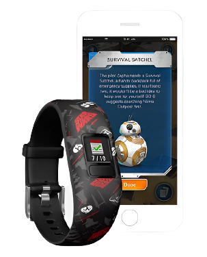 ساعة Garmin Vivofit Jr.2 الذكية القابلة للتعديل 010-01909-13 Star Wars First Order