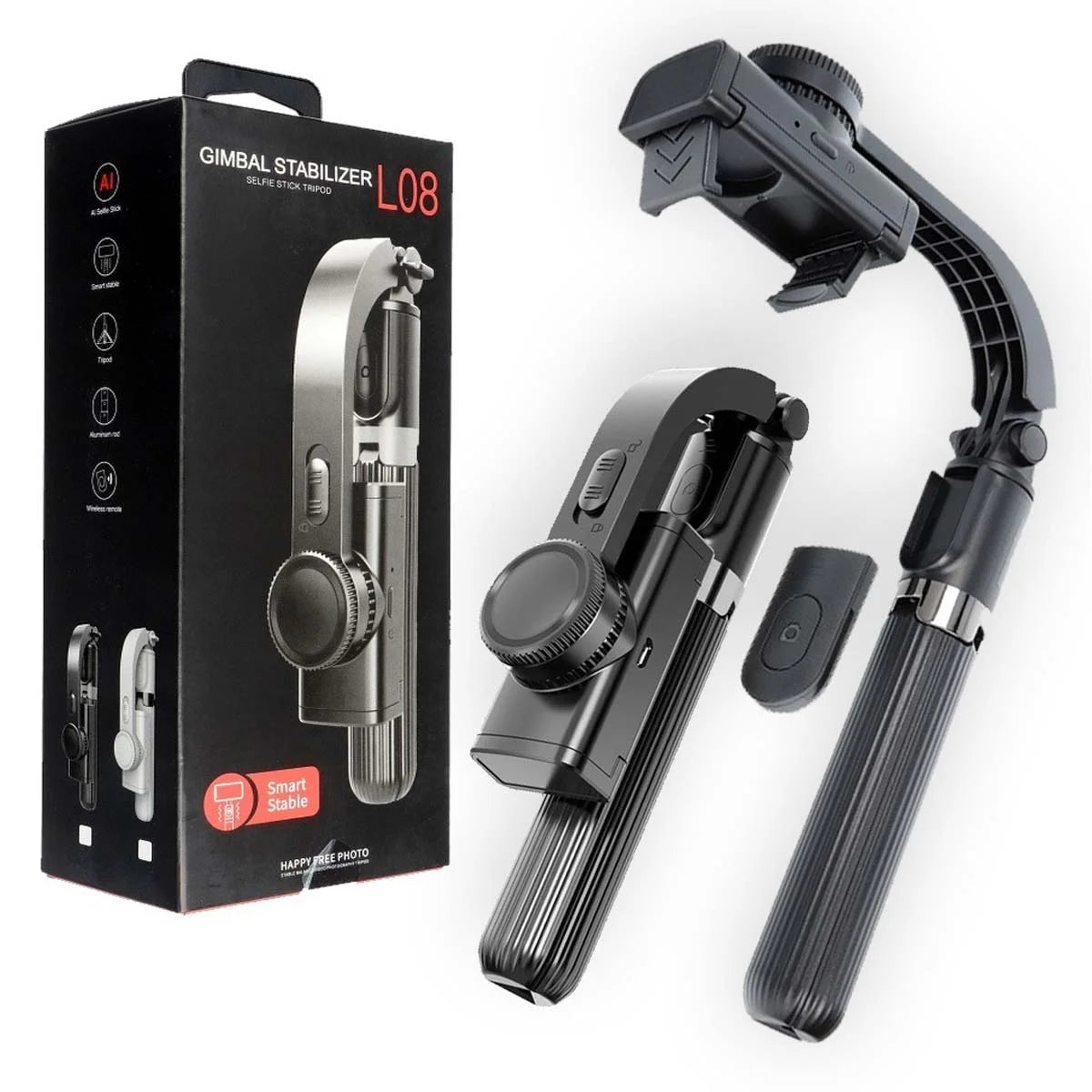 Gimbal Stabilizer L08 Selfie Stick Tripod