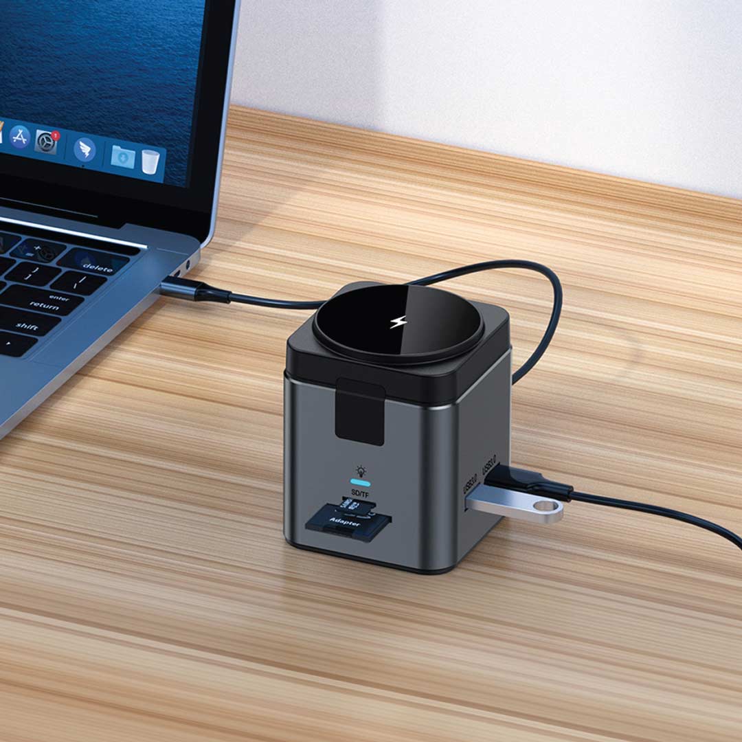 Green Lion 9 In 1 Hub Docking Station - Black