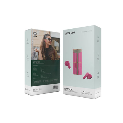 Green Lion Lipstick True Wireless Earbuds