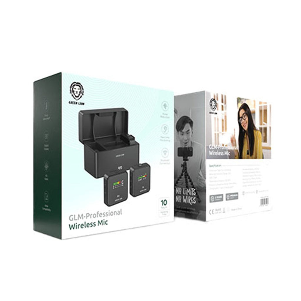 Green Lion GLM-Professional Wireless Microphone 300mAh - Black