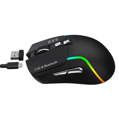 Green Lion Rechargeable Gaming Mouse - Black