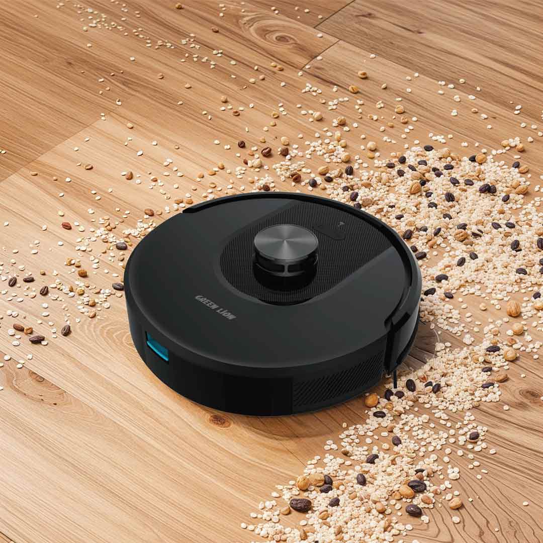 Green Lion Smart Robot Vacuum Cleaner - Black