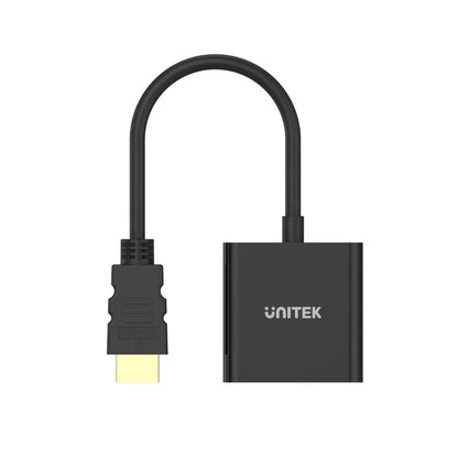 UNITEK HDMI to VGA Adapter with 3.5mm for Stereo Audio