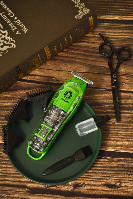 Green Lion 6000RPM USB Charging Transparent Pro Hair Trimmer 1400mAh