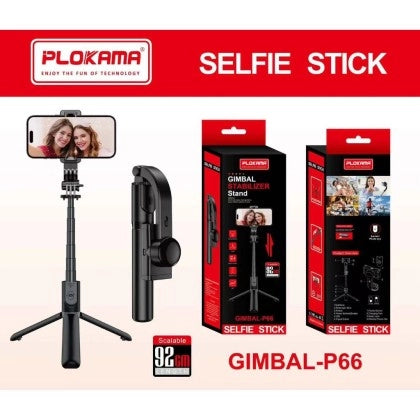 PLOKAMA GIMBAL-P66 GIMBAL STABILIZER STAND SELFIE STICK