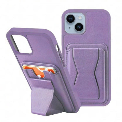 Card Holder Wallet Case with Kickstand for iPhones