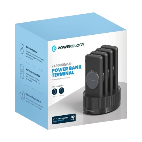 Powerology 4 In 1 Wireless Power Station 10000Mah Pd20W