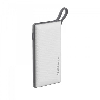 owerology 6 in 1 10000mAh Power Bank Station with Built-in Lightning, Micro USB, Type-C Cable