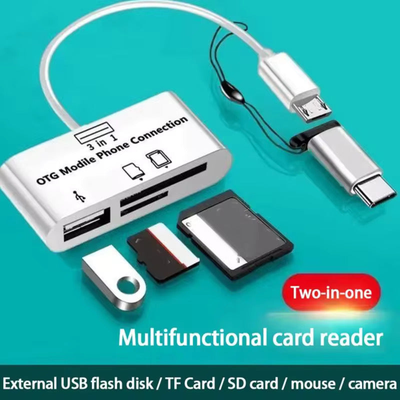 USB Flash Card Reader OTG Adapter USB Type C to Micro USB SD TF Card Reader Top Quality