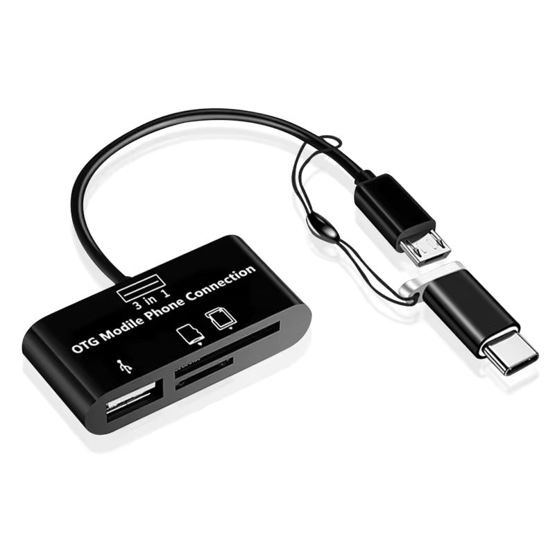 USB Flash Card Reader OTG Adapter USB Type C to Micro USB SD TF Card Reader Top Quality