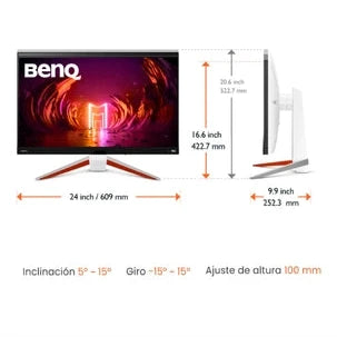 شاشة ألعاب BenQ MOBIUZ EX2710U مقاس 27 بوصة / IPS UHD / 3840x2160 / معدل تحديث 144 هرتز