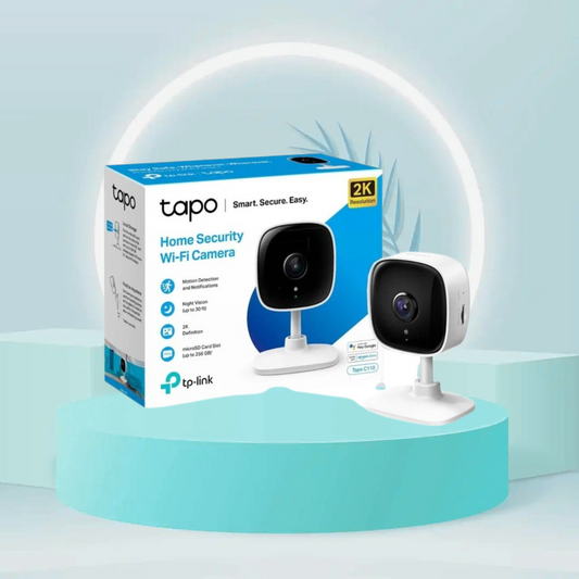 كاميرا مراقبة ذكية TP-Link Tapo Mini، مراقبة داخلية، تعمل مع Alexa وGoogle Home (Tapo C110)