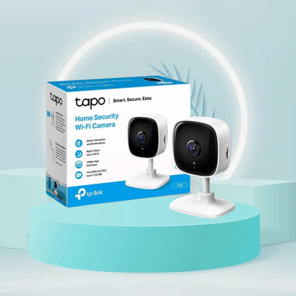 TP-Link Tapo Mini Smart Security Camera, Indoor CCTV, Works with Alexa&Google Home (TC60)