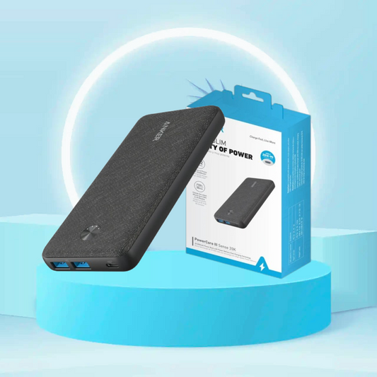 Anker PowerCore III Sense 20K USB-C Portable Battery Charger - Black