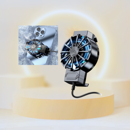 Efficient Heat Dissipation Cool Light Effect Useful Convenient Mini Mobile Phone Cooling Fan