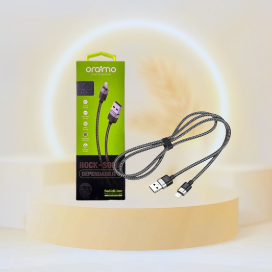 Cable Oraimo Gris Lightning (iPhone) de 1M OCD-L72