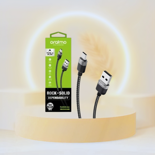 Cable Oraimo Gris Tipo-C de 1M OCD-C72