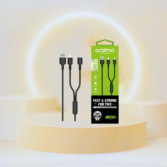 Oraimo Ocd-E62 Fast Charging Cable Type C Micro Usb 2 In 1