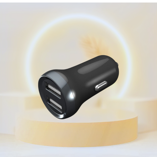 Porodo Dual Port Mini Car Charger 2.4A - Black