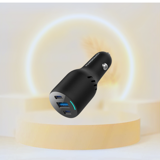 Powerology triple port car Charger PD 65w