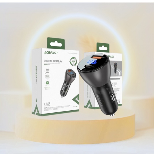 AceFast Fast Charge Car Charger B6 63W (1xUSB-C+1xUSB-A)