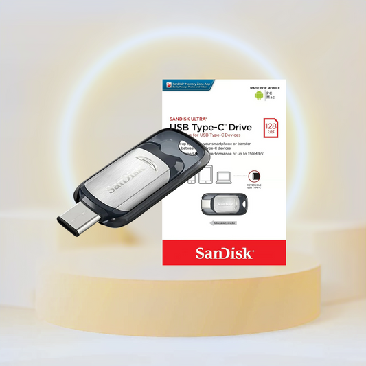 محرك أقراص فلاش USB Type-C من SanDisk SDCZ450-128G سعة 128 جيجابايت