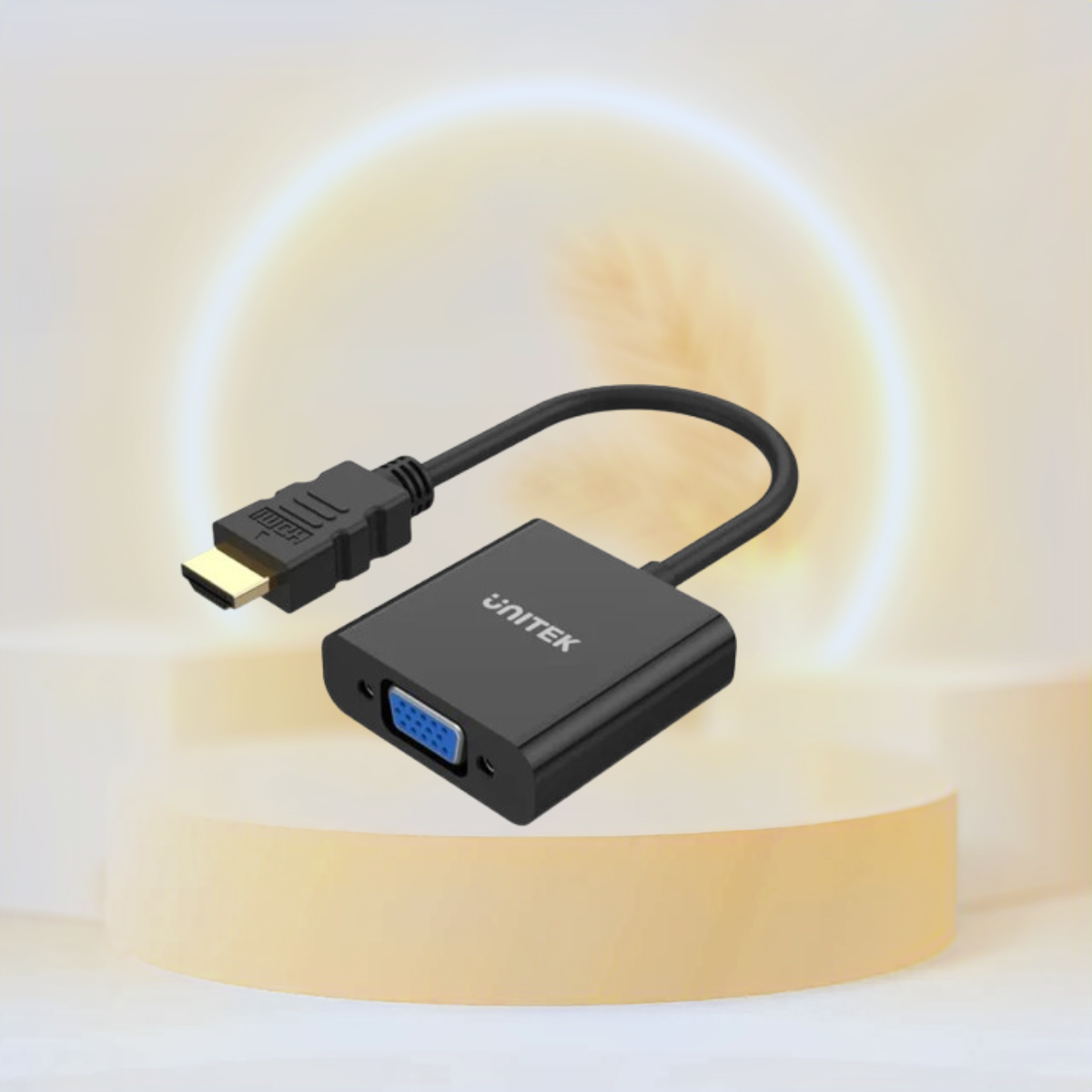 UNITEK HDMI to VGA Adapter with 3.5mm for Stereo Audio