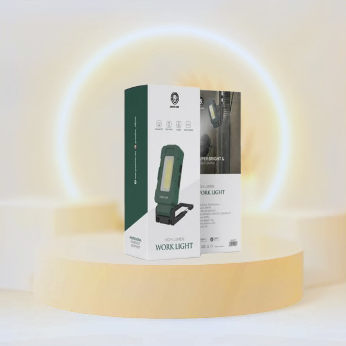 Green Lion High Lumen Work Light 1200mAh 400lm With Hook