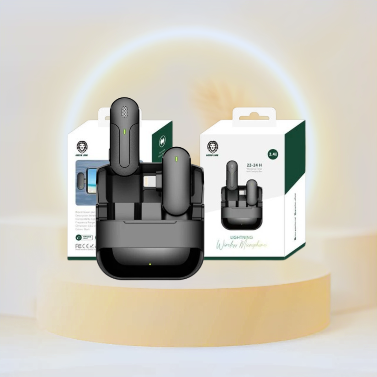 Green Lion Wireless Microphone (Lightning Connector)