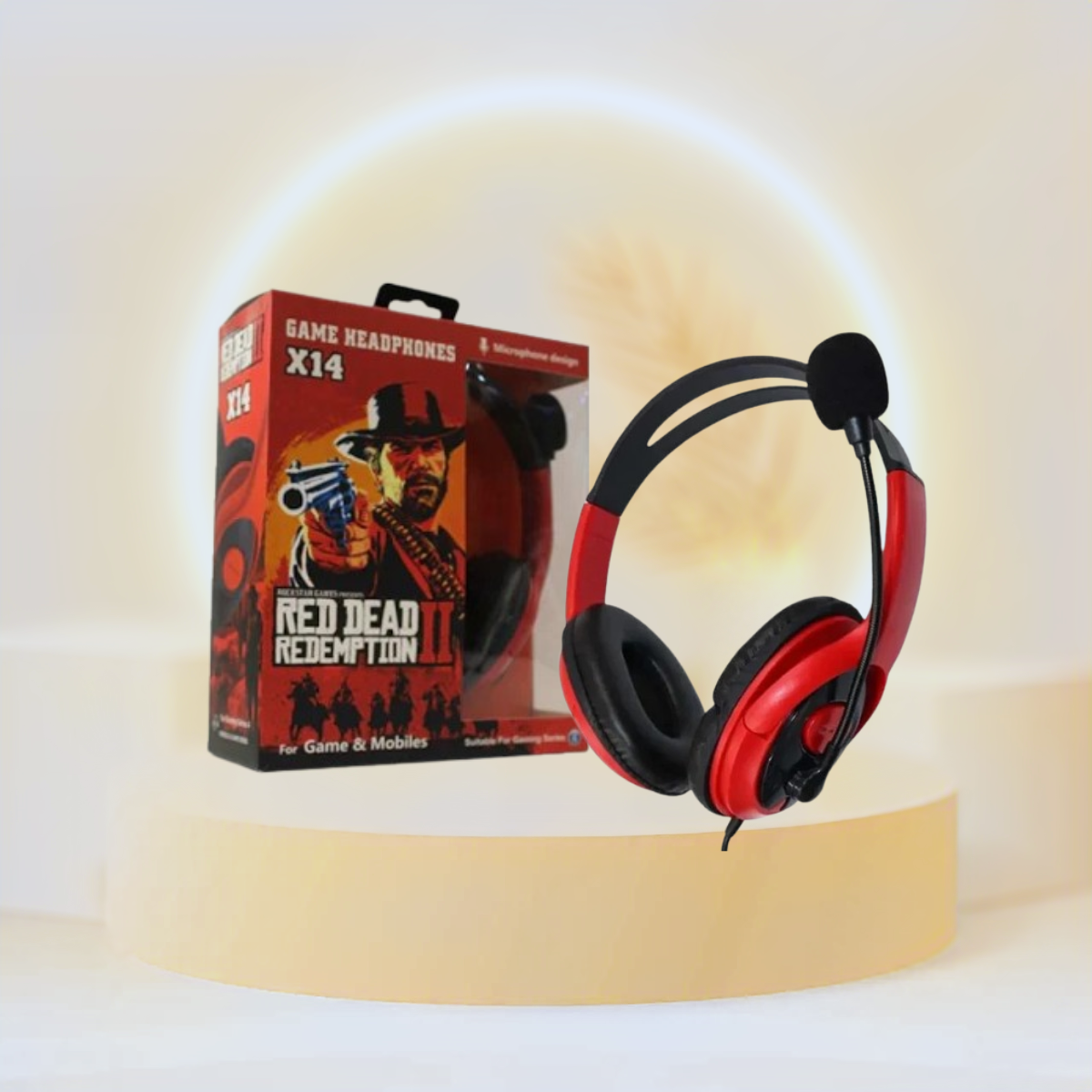 Gaming Headset X14 Red Dead Games