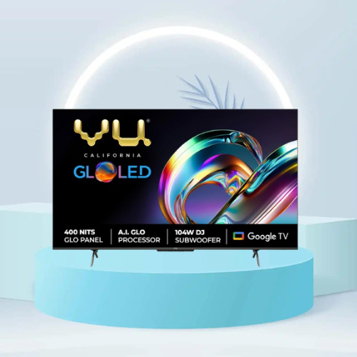 VU GloLED 50 inches 4K Google Smart LED TV, 50GloLED