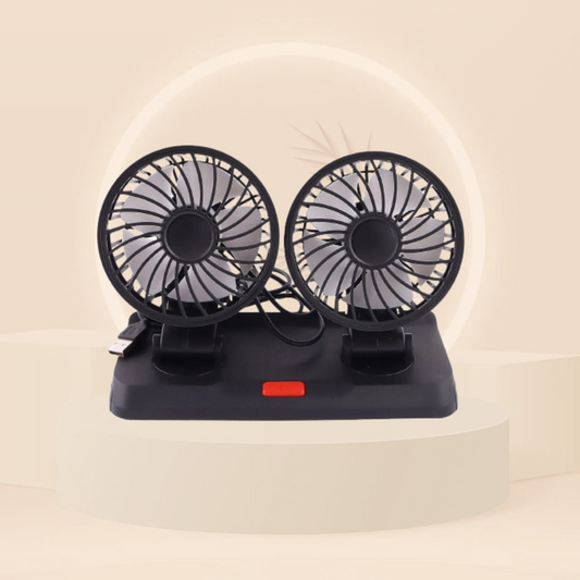 Car Usb Twin Fan