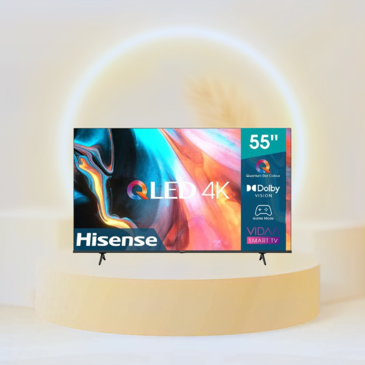 Hisense 55 inches 4K QLED Smart TV, Black, 55E7