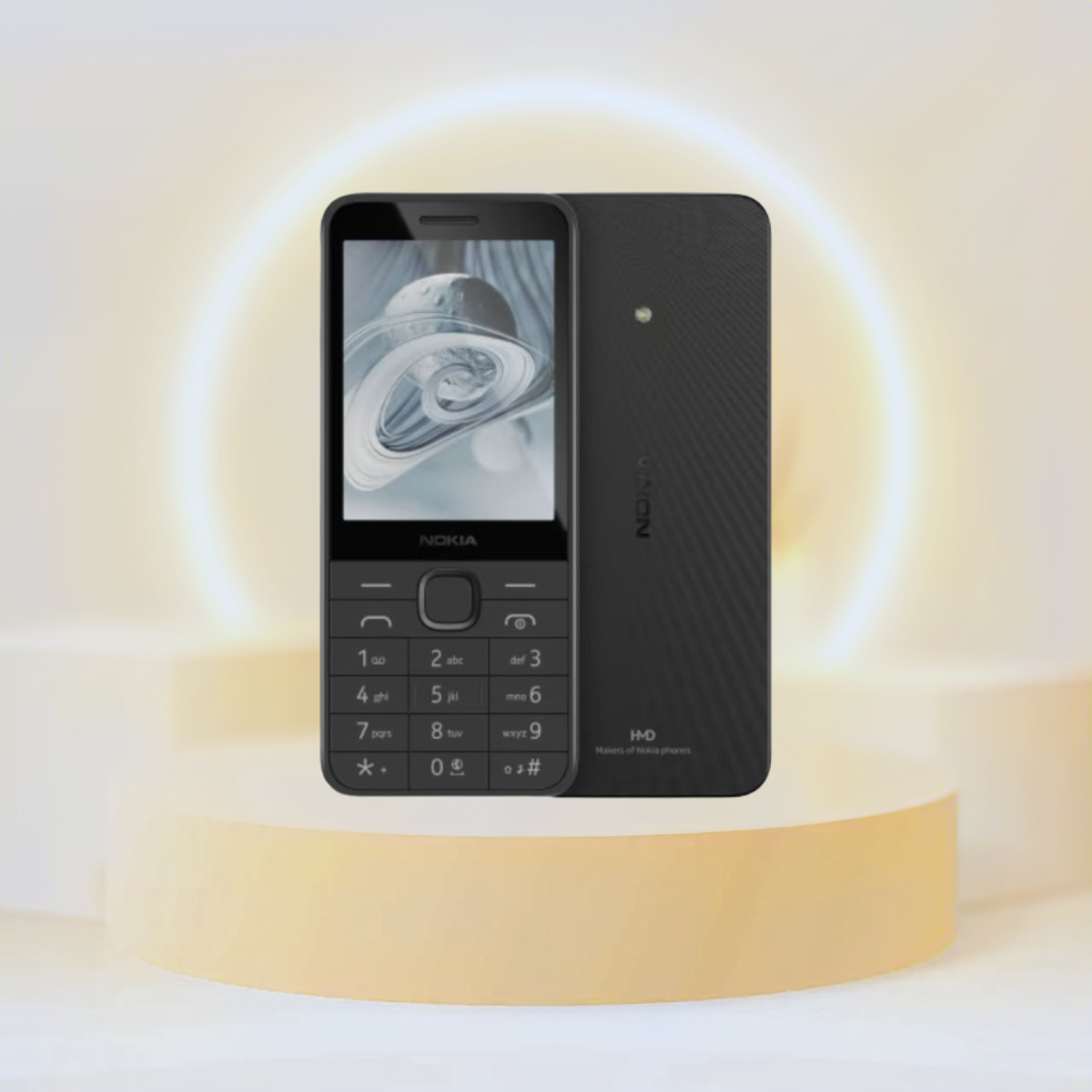 Nokia 215 4G (2024) | Dual SIM | TA-1613 Black , Peach