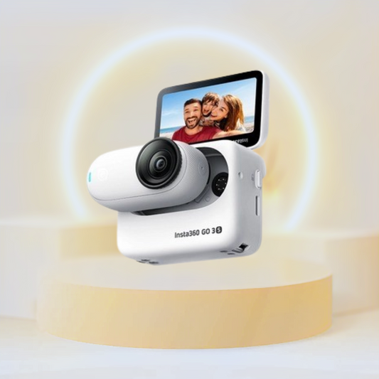 كاميرا Insta360 GO 3S 4K / 128 جيجابايت / كاميرا صغيرة محمولة للتدوين / تثبيت / عمر بطارية يصل إلى 140 دقيقة