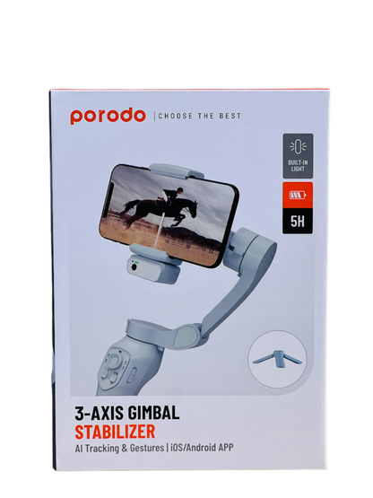 Porodo AI Tracker Gimbal P7C Pro Plus - Grey