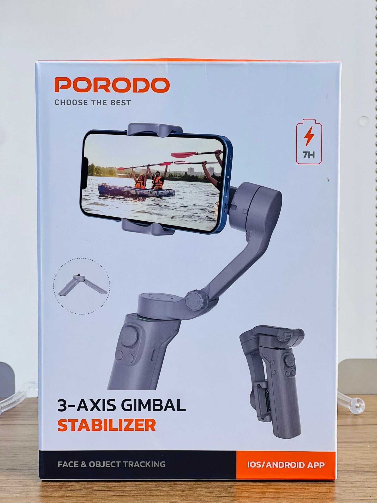 Porodo 3-Axis Anti shake Gimbal P5